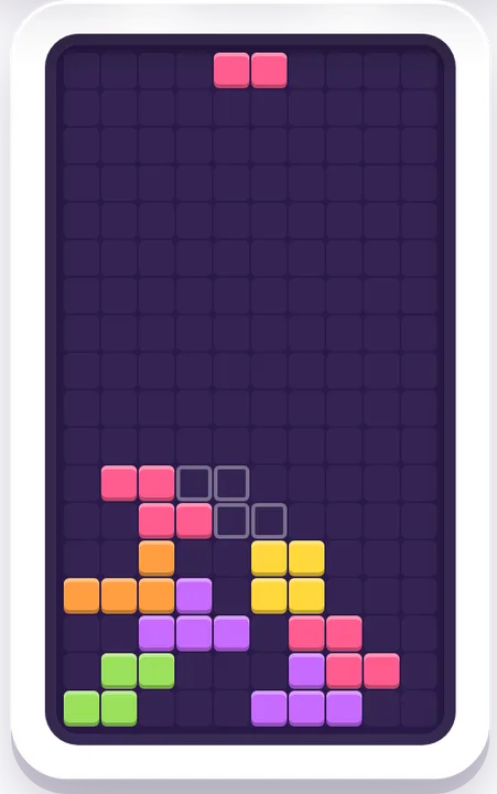 Block Drop game board