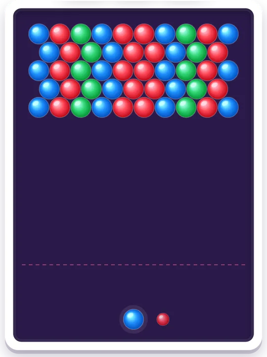 Bubble Shooter game board