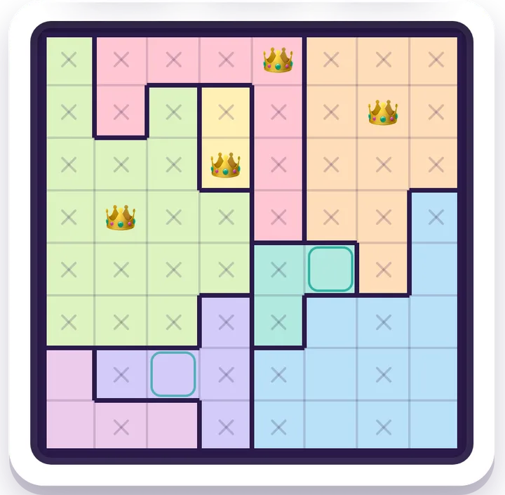 Crown Grid game board