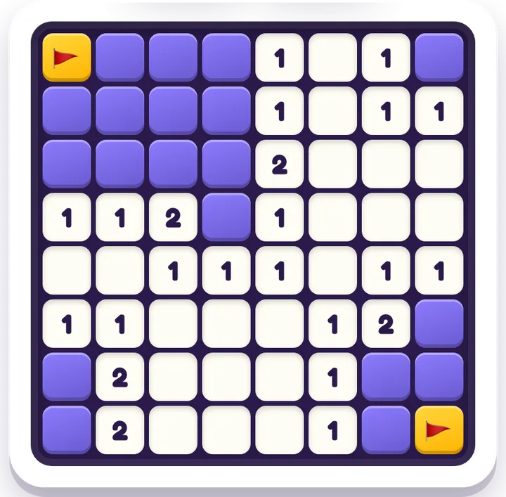 Minesweeper game board