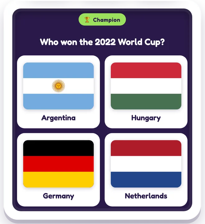 Soccer Cup Quest game board