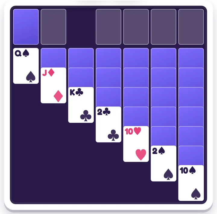 Solitaire game board